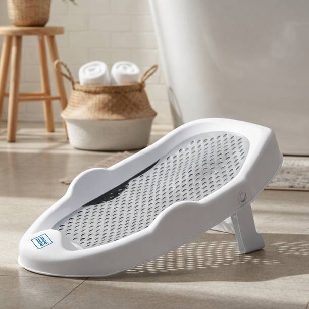 MeeMee Mini Spa Baby Bath Chair with Spine Support Gel Shield & Adjustable Recline Baby Bath Seat