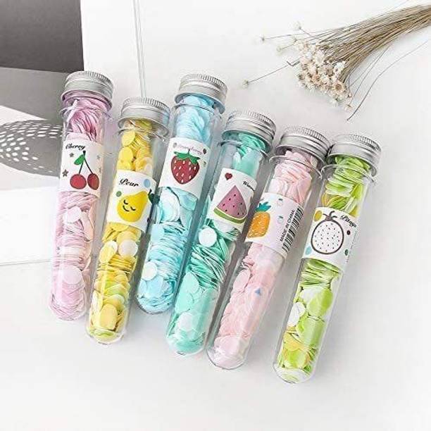 Altegic Flower Tube Shape Bottle Paper Soap Clean Soft Bath Travel Bottle Soap 2pcs
