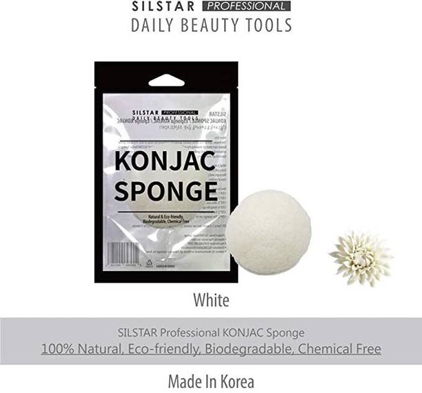 silstar professional KONJAC Sponge Facial Sponge Bath Sponge Amazing Cleansing for Dry