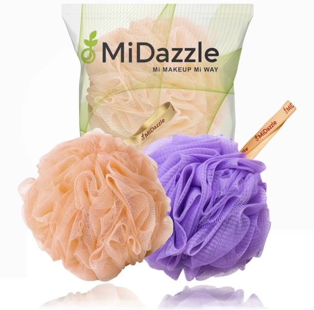 Midazzle Luxury Bathing Loofah Sponge Exfoliator Scrubber for High Lather Cleansing