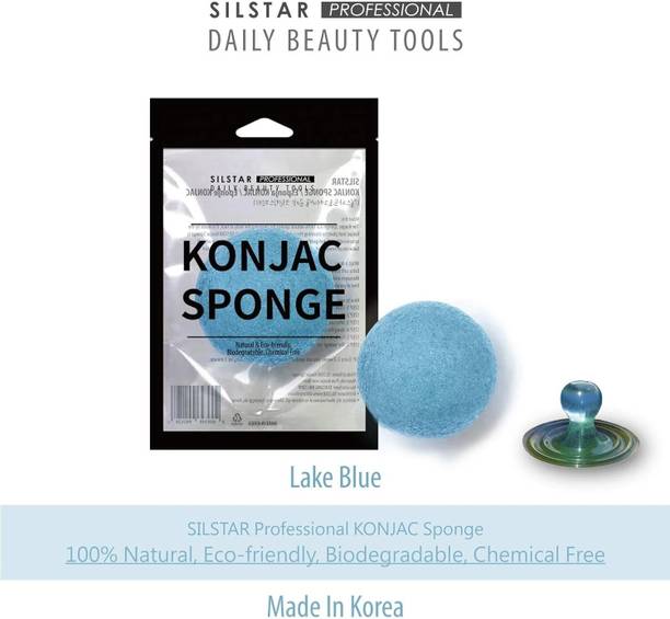 slistar 100% Natural Soft Facial and Body KONJAC Bath Sponge for Natural Glow