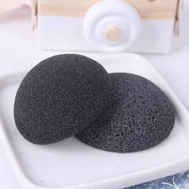 James HealthPlus Organic Half Round Konjac Sponge Washable Soft Facial Cleaning All Skin Sponge