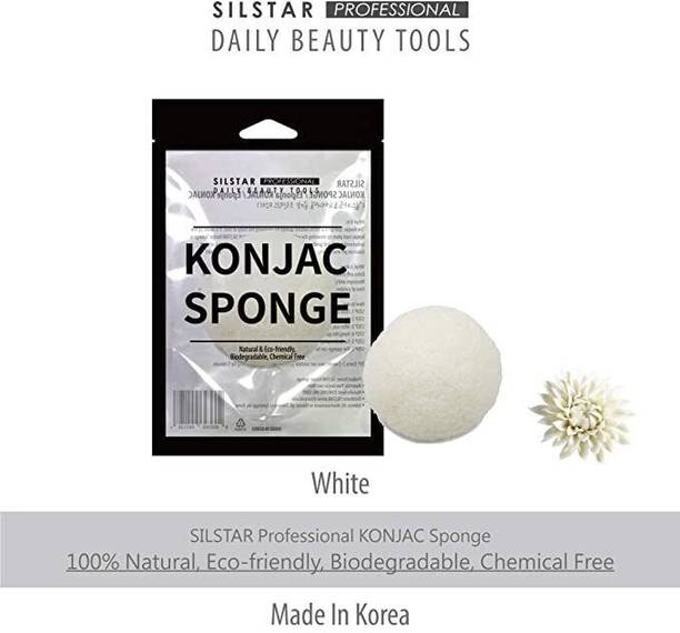 silstar professional KONJAC Sponge Facial Sponge Bath Sponge Amazing Cleansing for Dry