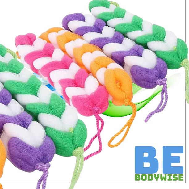 Be Bodywise Compact shower loofah with soft mesh