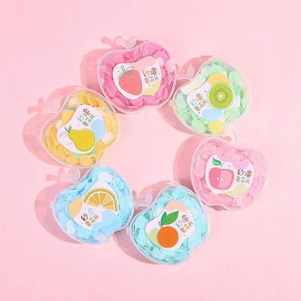 Da Novira Fruit Smell Perfume Travel Paper Soap For face and Hand Wash (Assorted Color)