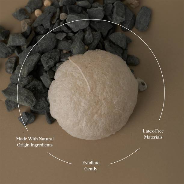 ILEM JAPAN Natural Konjac Sponge Face (White)