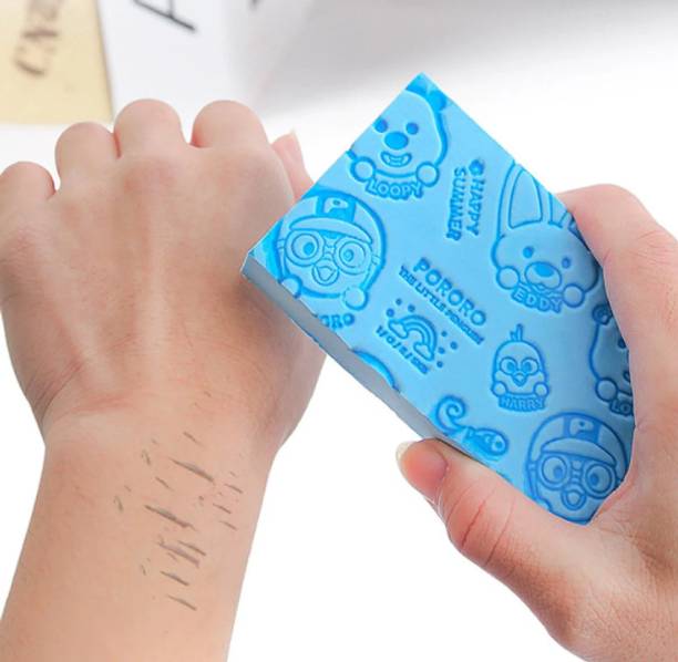 Imegaz Body Scrub for Bathing Dead Skin Removal Bathing Sponge (Pack of 3 multicolor) Scrub Sponge