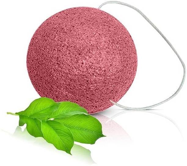 james Konjac Sponge All Natural French Red Clay Facial Sponge for Dry or Mature Skin