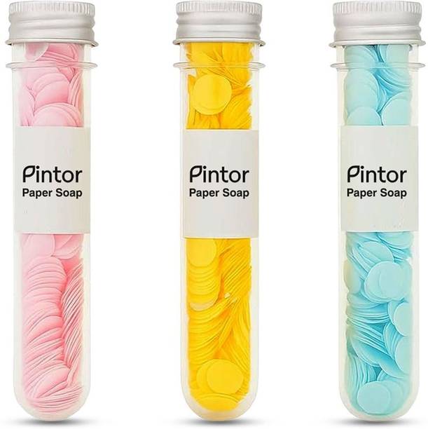 Pintor Travel Friendly Paper Soap (Pack 3) for Hand Wash | Lightweight & Easy to Carry