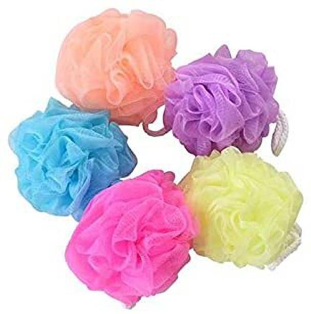 Jetstream JSM Combo Pack of 5 Round Loofa for men and Women(Pack of 5)