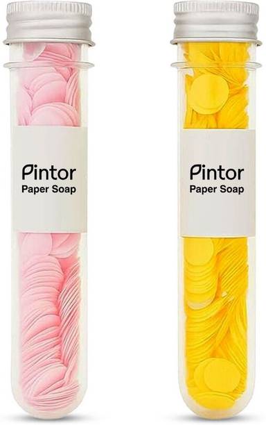 Pintor Paper Soap Pack of 2 | Travel Disposable Hand Wash Strips, Multi Fragrance