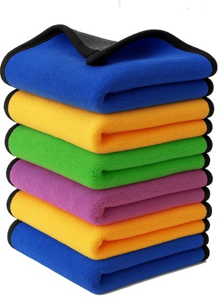 KRISHNA TOWL Microfiber 800 GSM Bath, Beach, Sport, Hand, Hair, Face Towel Set