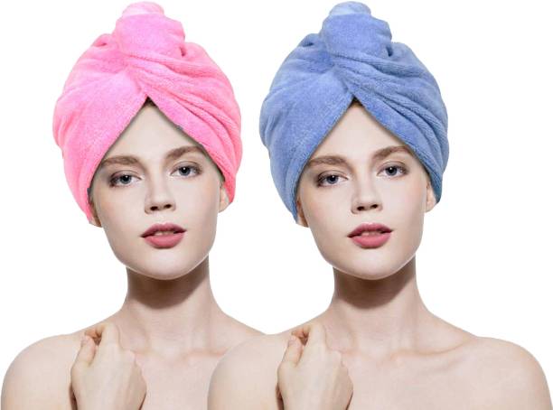 VYAKOM EXPORTS Cotton 750 GSM Hair Towel Set
