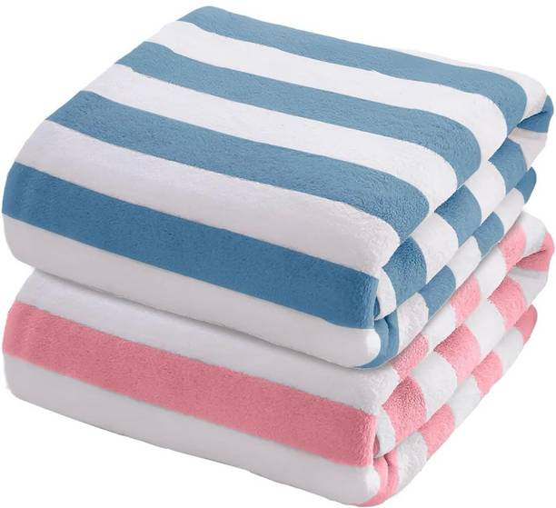 AKDC Microfiber, Cotton 400 GSM Hair, Beach, Sport, Bath, Face Towel Set
