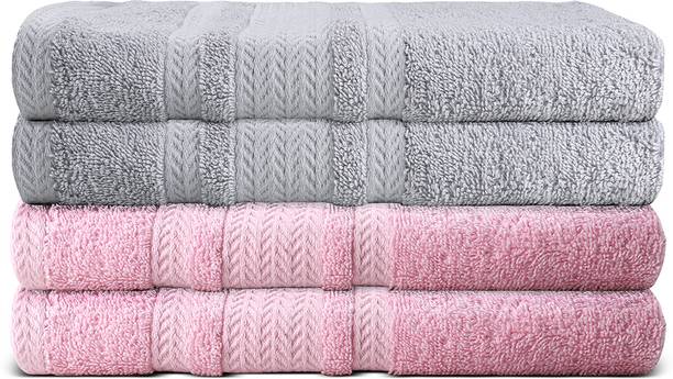 Hampton Home Linens कॉटन 500 GSM हैंड तौलिया सेट