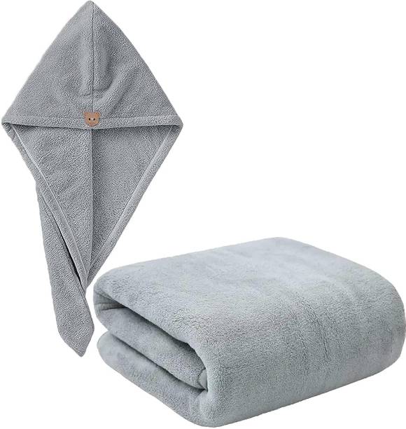 Cotton Bolls Textiles Microfiber 280 GSM Hair Towel Set