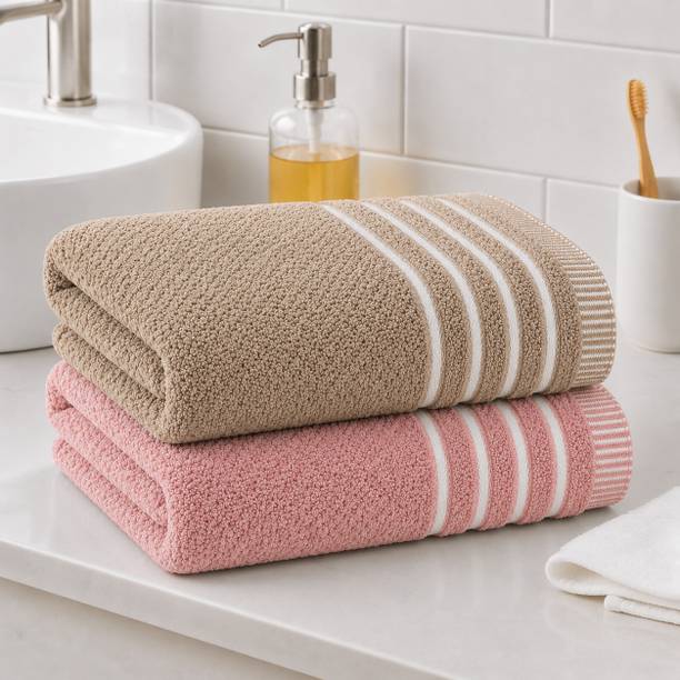 Mehta Global Ventures Cotton 450 GSM Bath, Beach, Hair, Sport Towel Set