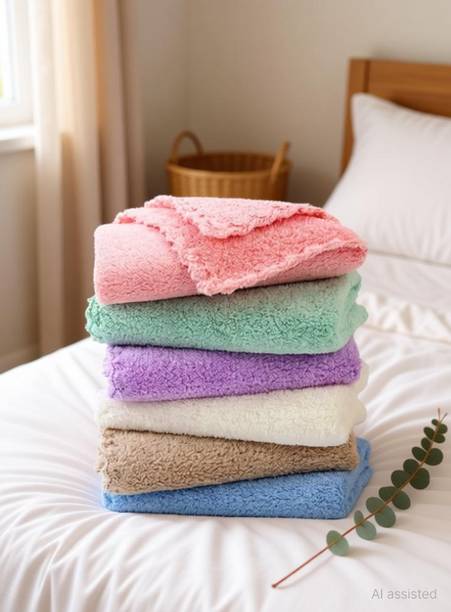 AD COLLECTION Microfiber 400 GSM Face, Sport Towel Set