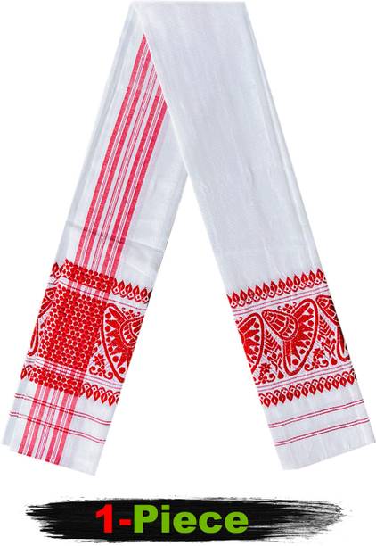 ASSAM GAMCHA Polycotton, Cotton 90 GSM Bath, Face, Hand, Sport Gamcha