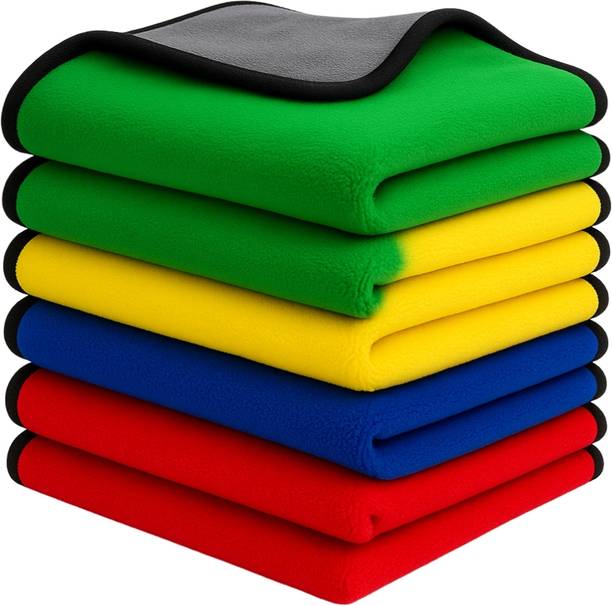 KRISHNA TOWL Microfiber 800 GSM Bath, Beach, Sport, Hand, Hair, Face Towel Set