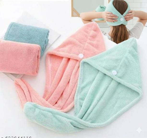 DEEPTI CHANDNA DESIGNS Microfiber 300 GSM Bath, Hair Towel Set