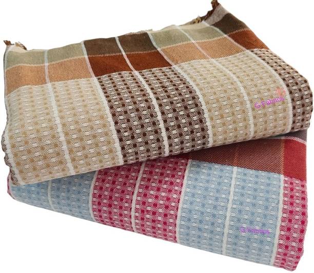 G Fabrics Cotton 500 GSM Bath, Beach, Hair, Sport, Face Towel Set