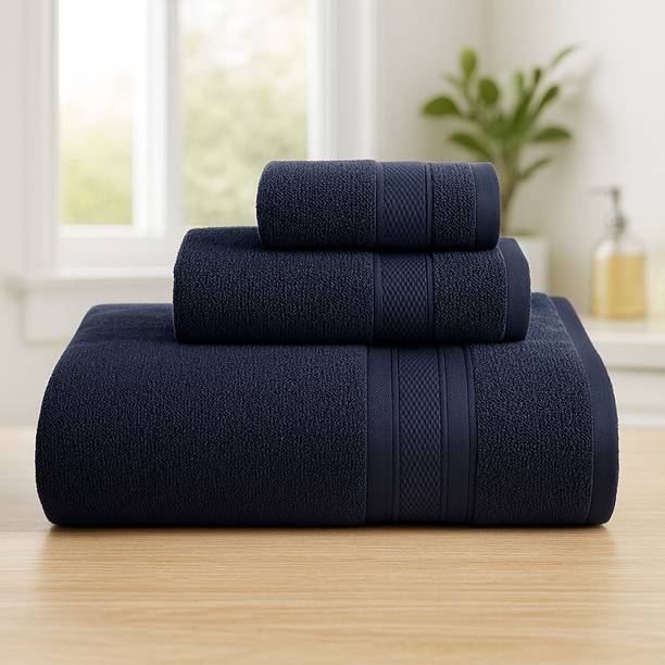 Dollar Bamboo 600 GSM Bath, Face, Hand Towel Set