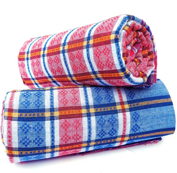 Bengal Enterprise Cotton 400 GSM Bath, Hair Gamcha