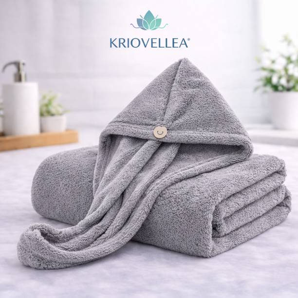 KRIOVELLEA Microfiber 500 GSM Bath, Beach, Hair, Sport Towel