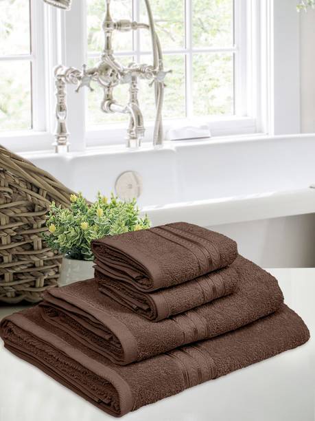 TRIDENT Cotton 400 GSM Bath Towel Set