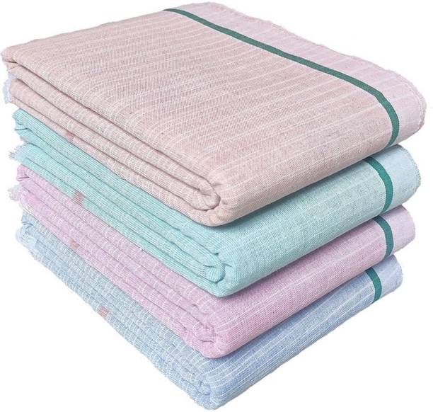 Desert enterprises Cotton 300 GSM Hair, Beach, Sport, Bath, Face, Hand Gamcha Set