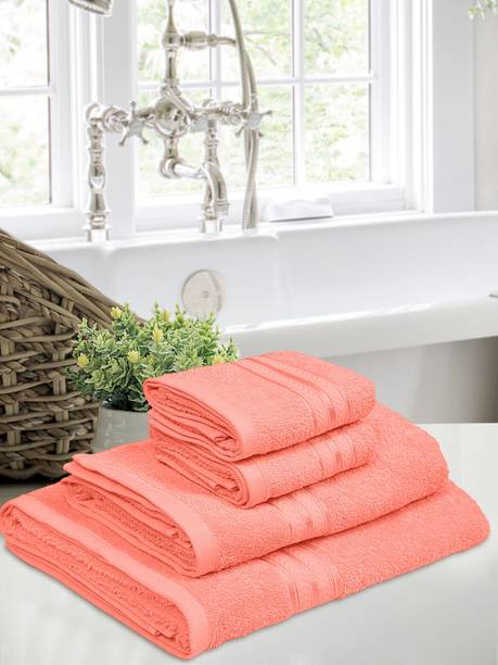 TRIDENT Cotton 400 GSM Bath Towel Set