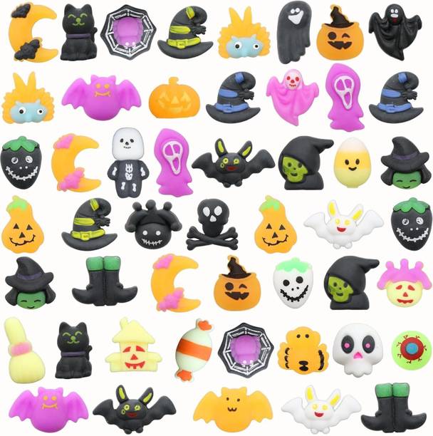 ANABGI 5 Pcs Halloween Party Favors Mochi Squishy Toy Bath Toy