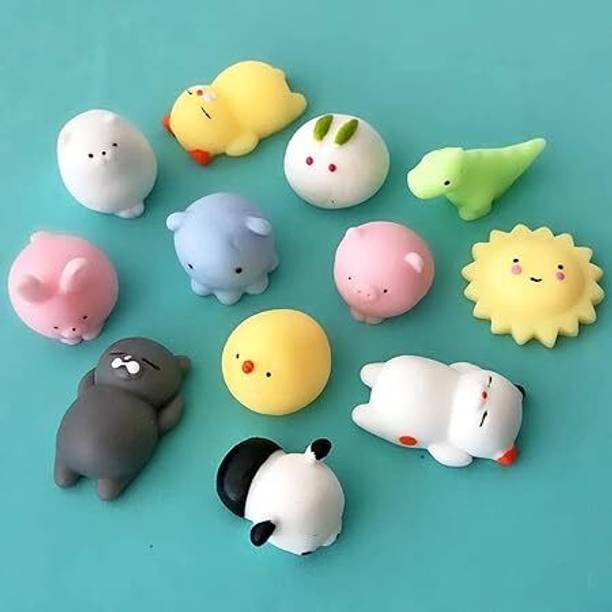 ANABGI Kawaii Mochi Squishy Toys - Mini Animal Bath Toy