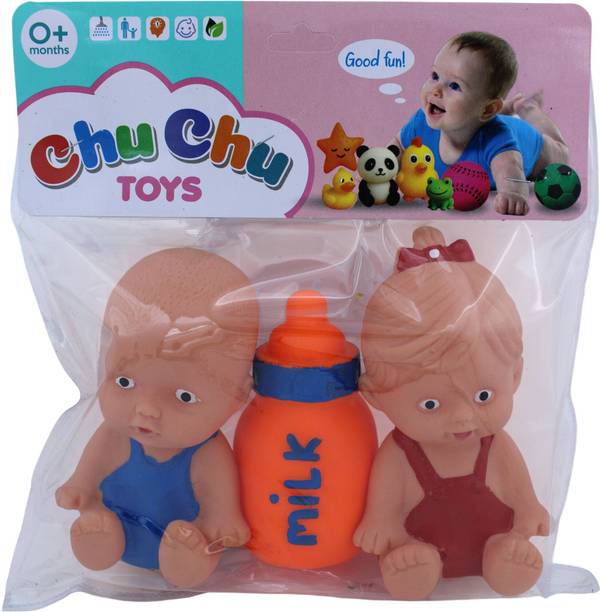 Zivika Pack Of 3 Baby Bath Care SC-129 BPA Free Non-Toxic Squishy Chu-Chu Toy For Kids Bath Toy