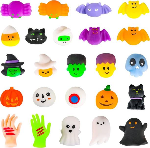 ANABGI Halloween Squishies Toys for Kids Set of 5 Halloween Party Favors Bath Toy