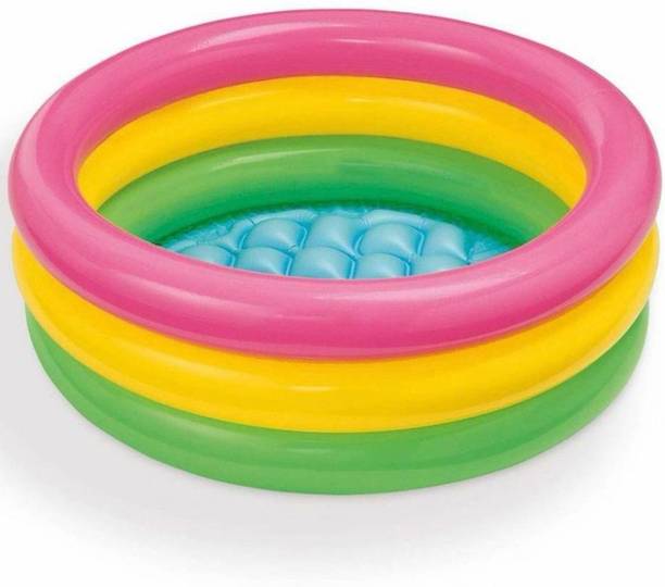 MOWBILLI 2ft Baby Pool Bath Water Tub for Kids Soft Inflatable Kid's, Kid’s Swimming Tub