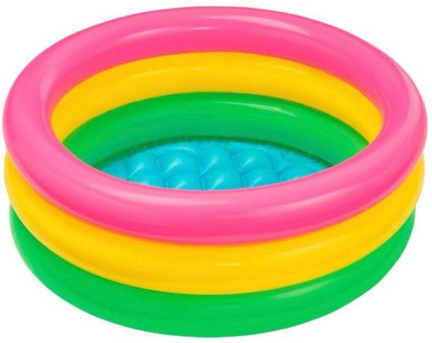 MOWBILLI 2ft Baby Pool Bath Water Tub for Kids Soft Inflatable Kid's, Kid’s Swimming Tub