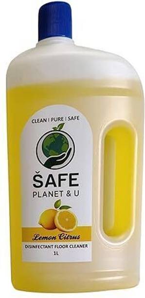 SaferPlanet Floor Cleaner Liquid for Home | Suitable for Tiles, Marble & Kitchen Floors Lemon