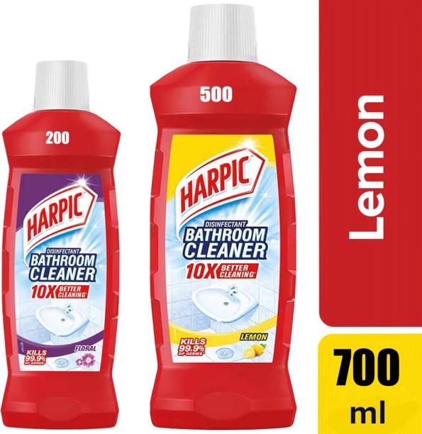 Harpic Red + Red Toilet +Bathroom Cleaner @700ml LEmon And Floral