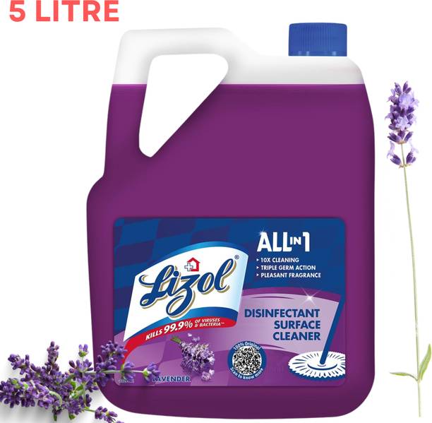 Lizol Disinfectant Surface & Floor Cleaner Liquid, Lavenders Lavender
