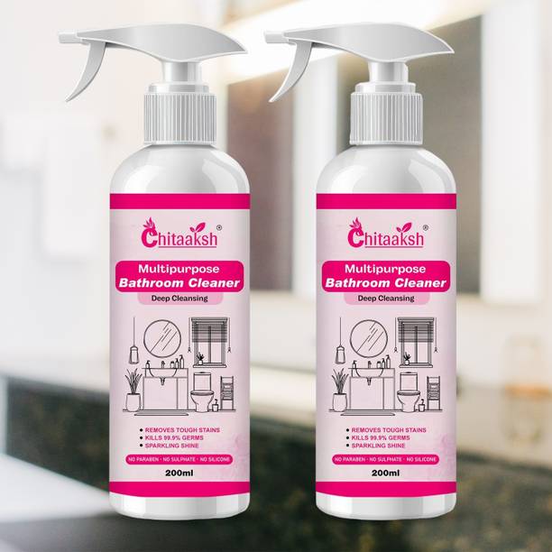 BKF 2 Bottles Bathroom Cleaner Spray – No Silicone Formula Odour