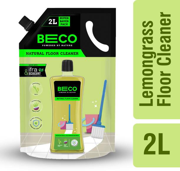 Beco Disinfectant Floor Cleaner Natural Germ Kill Formula Lemongrass & Basil Freshness