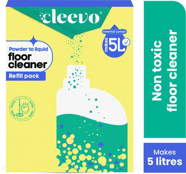 cleevo Floor Cleaner Liquid | Refill Pack | Non-Toxic Bathroom Tile Lemon