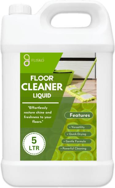 FLISKO Floor Cleaner | Baby & Pet Safe Sanitiser,Kills 99.9% of Germs | Green Lemon