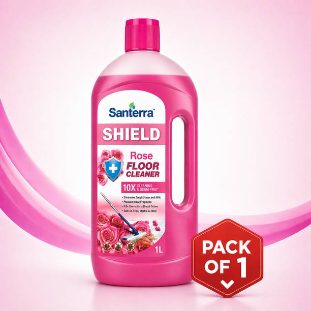 Santerra Shield Rose Floor Cleaner with 10X Cleaning Power & Germ Protection | Rose