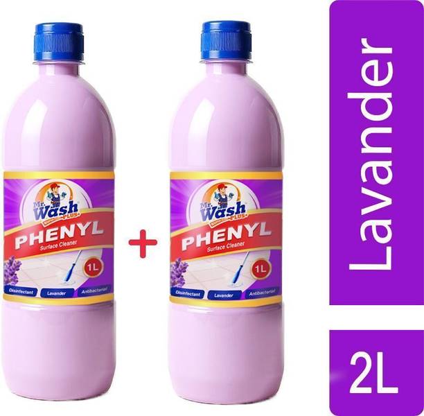 Mr wash Plus Phenyl Lavender Floor Cleaner & Disinfectant Liquid – 1L+1L Lavender