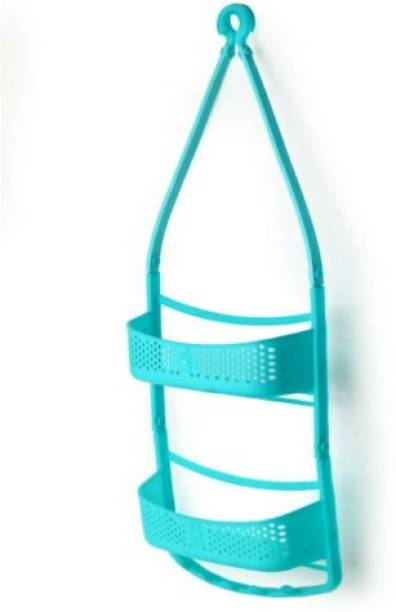KWINTAS 2-Layer Bathroom Shower Caddy Rack. (BLUE) Bathtub Caddy