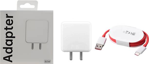 OnePlus 80 W SuperVOOC 7.3 A Wall Charger for Mobile with Detachable Cable
