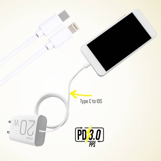 ELIIDE 20 W PD 3 A Wall Charger for Mobile with Detachable Cable